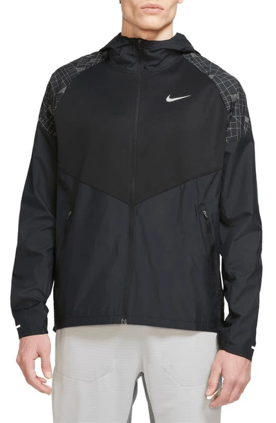 Nike Run Division Miler Water Repellent Jacket In Black