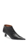 Ganni Pointed Toe Bootie In Black