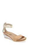 Naot 'pixie' Sandal In Cork/ Ivory/ Radiant Gold