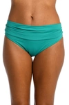 La Blanca Island Goddess Hipster Bikini Bottoms In Emerald