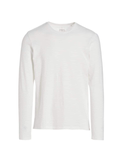 Rag & Bone Men's Classic Long-sleeve T-shirt In White