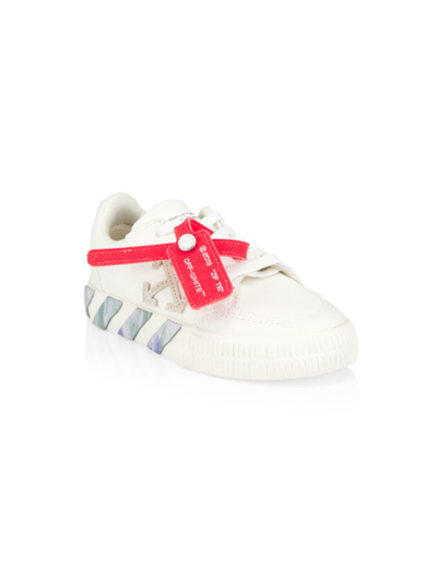 Off-white Babies' Little Girl's & Girl's Marble Vulcanized Sneakers In White