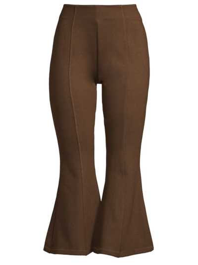 Undra Celeste Women's Unapologetic Presence Bell Bottom Pants In Coco Brown