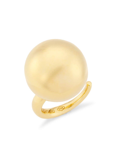 Lauren Rubinski Women's 14k Yellow Gold Ball Ring
