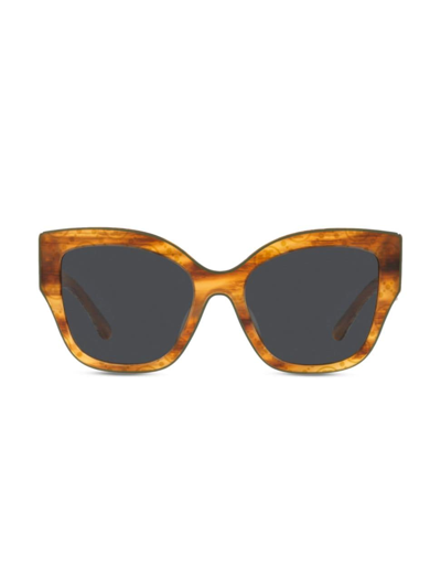 Tory Burch Women's 54mm Oversized Cat-eye Sunglasses In Beige