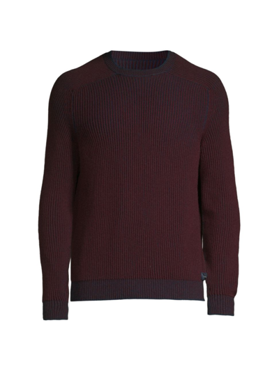 Sease Men's Reversible Dinghy Cashmere Jumper In Navy Blue