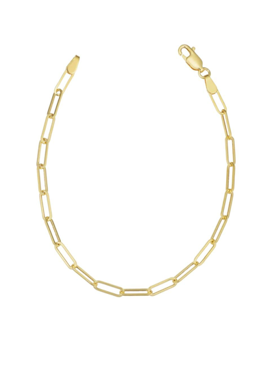 Oradina Women's 14k Yellow Solid Gold Venice Link Bracelet In Yellow Gold