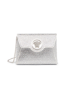 Versace Women's La Medusa Hotfix Envelope Clutch-on-chain In Optical White