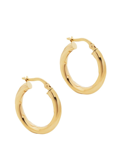 Oradina Goddess Hoops (3 X 15mm) In 14k Yellow Gold