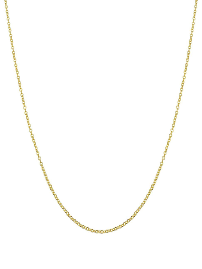 Oradina Women's 14k Yellow Solid Gold Rimini Rolo Chain In Yellow Gold