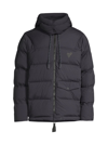 The Arrivals Men's Turbo Hooded Puffer Jacket In Space Black