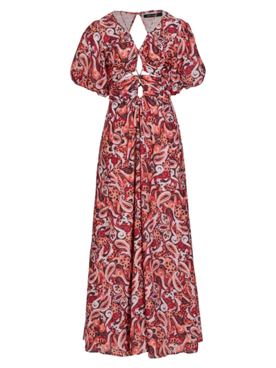 Magali Pascal Women's Pallida Silk-blend Maxi Dress In Painted Paisley