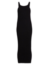 Loulou Studio Women's Sleeveless Ribbed-knit Midi-dress In Black