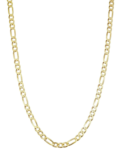 Oradina Men's 14k Yellow Solid Gold Florentine Figaro Bold Chain In Yellow Gold