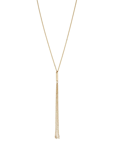 Oradina Women's 14k Yellow Solid Gold Vicenza Drop Necklace In Yellow Gold