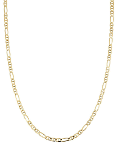 Oradina Men's 14k Yellow Solid Gold Figarucci Chain In Yellow Gold