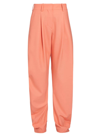 Off-white Women's Ablohland Paperbag Pants In Coral Red