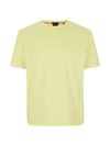Hugo Boss Boss Men's Slub-cotton-jersey T-shirt In Light/pastel Yellow