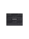 Balenciaga Men's Embossed Monogram Card Case In Box In Black