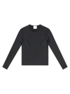 BALENCIAGA WOMEN'S 3B SPORTS ICON FITTED LONG SLEEVE TOP