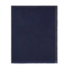 Brunello Cucinelli Fringed Striped Wool And Cashmere-blend Scarf In Blue