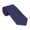 Brunello Cucinelli Embroidered-pattern Detail Tie In Denim