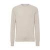 Brunello Cucinelli English Rib Knit Sweater In Sand