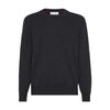 Brunello Cucinelli English Rib Knit Sweater In Anthracite