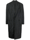 Balenciaga District Check Nylon Trench Coat With Pocket Design In Grey