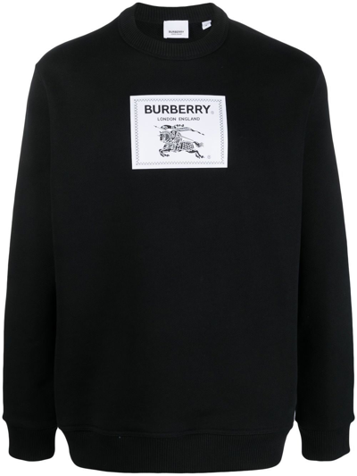 Burberry Sweatshirt Man In Black