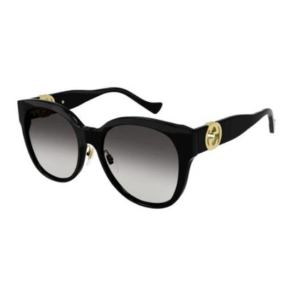 Gucci Gg1028sk 001 Cat Eye Sunglasses In Brown