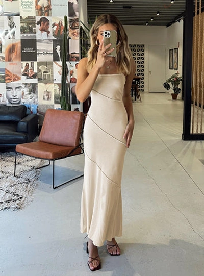 strapless open back dress Princess Polly