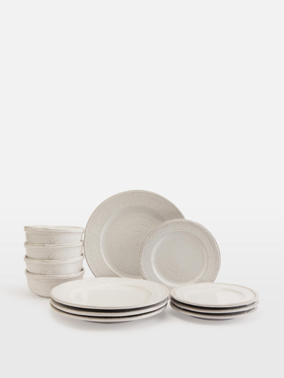 Soho Home Hillcrest White 12 Piece Dinnerware Set