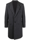 AMI ALEXANDRE MATTIUSSI SINGLE-BREASTED WOOL COAT