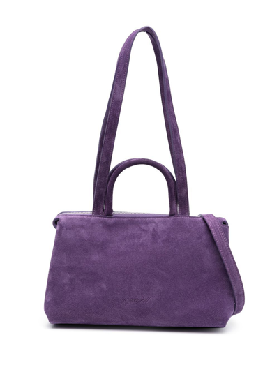 Marsèll Dritta Suede Tote Bag In Purple