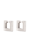 Ivi Aurelia Square Hoop Earrings In Silver