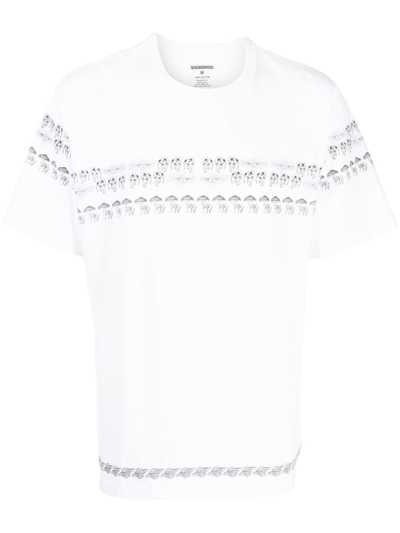 Neighborhood Mushroom-print Detail T-shirt In White