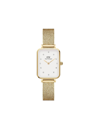 Daniel Wellington Quadro Lumine Pressed Evergold 26mm In White