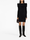 ISABEL MARANT ARIA OFF-SHOULDER KNITTED DRESS