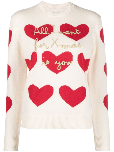 MC2 SAINT BARTH ALL I WANT FOR X-MAS IS YOU-EMBROIDERED JUMPER