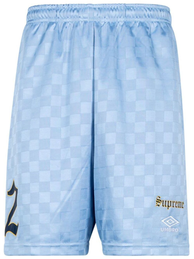 Supreme X Umbro Soccer Shorts In Blue