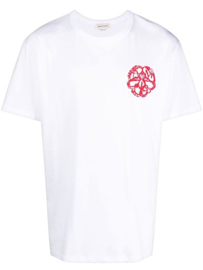 Alexander Mcqueen White Graphic T-shirt