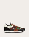 Valentino Garavani Camouflage Rockrunner Sneaker In Brown/multicolour