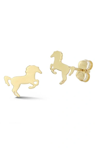 Ember Fine Jewelry 14k Yellow Gold Horse Stud Earrings