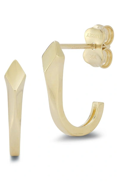 Ember Fine Jewelry 14k Yellow Gold Geometric Hoop Earrings