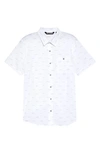 Travismathew Visby Short Sleeve Button-up Shirt In White