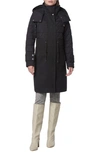 Andrew Marc Synclaire Quilted Coat In Black