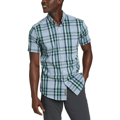 Eddie Bauer Men's Short-sleeve Getaway Flex Shirt In Multi
