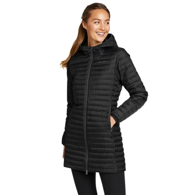 Eddie Bauer Women's Microlight Traveler Down Parka In Black