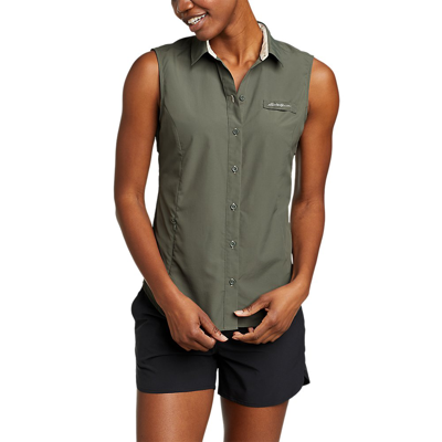 Eddie Bauer Women's Adventurer Pro Field Sleeveless Shirt In Multi